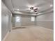 Spacious finished basement with recessed lighting and carpeting at 3085 Woodbridge Ln, Canton, GA 30114