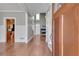 Bright foyer showcasing hardwood floors, soaring ceilings, and an open floor plan at 3085 Woodbridge Ln, Canton, GA 30114