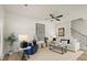 Comfortable living room with stylish decor, neutral colors, and modern accents at 847 Pensive Run, Dacula, GA 30019