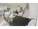 Open concept living space with modern decor and staircase at 847 Pensive Run, Dacula, GA 30019