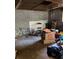 Unfinished basement area, used for storage, with concrete walls and floors at 865 Cherrydale Ln, Woodstock, GA 30189
