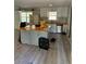 Kitchen featuring an island with butcher block countertop and stainless steel appliances at 865 Cherrydale Ln, Woodstock, GA 30189