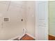 Bright laundry room with shelving and hookups ready for new appliances at 206 Towler Dr, Loganville, GA 30052