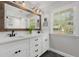 Bathroom showcasing double vanity, ample storage and natural light at 200 Heaton Park Dr, Decatur, GA 30030