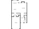 Layout of the first floor showcasing the kitchen, living room, garage, and foyer at 331 Parkview Manor Dr, Tucker, GA 30084
