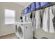 Organized laundry room with modern appliances and storage at 3360 Camellia Ln, Suwanee, GA 30024
