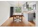 Open eat-in kitchen features a dining area and butcher block countertops at 1380 Chalmette Ne Dr # 3, Atlanta, GA 30306