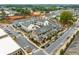Aerial view of townhomes in a well-planned community with streetscapes and parking at 111 Brighton Blvd, Woodstock, GA 30188