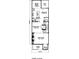 Detailed first floorplan showcasing kitchen, dining, and living spaces at 111 Brighton Blvd, Woodstock, GA 30188