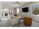 Bright and airy living room with comfortable seating and access to the patio at 111 Brighton Blvd, Woodstock, GA 30188