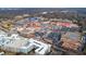 Aerial view showcases the shopping center featuring a mix of retail stores and convenient parking at 2146 Trailwood Rd, Decatur, GA 30032