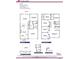 Detailed floor plan showcasing a 3105 square foot home with five bedrooms and a two-car garage at 5011 Fairview Cir, Villa Rica, GA 30180