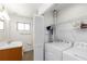 Bathroom with vanity, washing machine and dryer in bright, clean space at 3046 Briarcliff Ne Rd # 7, Atlanta, GA 30329