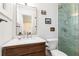 Modern bathroom features a marble countertop, a tile shower, and a modern toilet at 3046 Briarcliff Ne Rd # 7, Atlanta, GA 30329