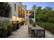 Beautiful backyard with outdoor kitchen and expansive seating area at 1016 Wildwood Ne Rd, Atlanta, GA 30306