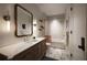 Modern bathroom featuring a marble floor, neutral colors, and a shower-tub combination at 1016 Wildwood Ne Rd, Atlanta, GA 30306
