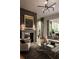 Comfortable living room featuring a modern fireplace, stylish decor, and a seamless connection to outdoor space at 1016 Wildwood Ne Rd, Atlanta, GA 30306