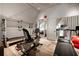 Home gym equipped with treadmill, stationary bike, and pilates reformer at 1016 Wildwood Ne Rd, Atlanta, GA 30306