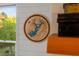 This decor item features a map of Lake Lanier, GA and adds a unique touch to the interior at 6477 Old Shadburn Ferry Rd, Buford, GA 30518