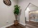 Play area with unique features, including a faux tree, playful wall decor, and a dartboard at 6477 Old Shadburn Ferry Rd, Buford, GA 30518