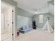 Playful bedroom featuring an angled ceiling, a tent, and lots of space at 1010 Lake Shore Overlook, Alpharetta, GA 30005