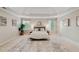 Spacious main bedroom with tray ceiling, neutral walls, plush carpet, and large windows with bright natural light at 1010 Lake Shore Overlook, Alpharetta, GA 30005