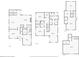Full house floor plan featuring dimensions for all three floors including kitchen, living and bedrooms at 2964 Anderson Se Cir, Smyrna, GA 30080