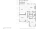 Floor plan featuring dimensions for the first floor including the kitchen, dining room, and living room at 2964 Anderson Se Cir, Smyrna, GA 30080