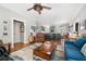 Open-concept living room flows into a spacious kitchen, perfect for entertaining and comfortable living at 2964 Anderson Se Cir, Smyrna, GA 30080