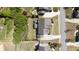 Overhead view of a home's backyard, showcasing lawn and an outdoor seating area at 622 Rocky Creek Pt, Woodstock, GA 30188