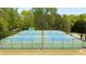 Community tennis courts, enclosed by a fence at 622 Rocky Creek Pt, Woodstock, GA 30188