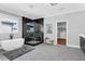 This primary bathroom features a soaking tub, glass shower, and walk-in closet for the ultimate retreat at 909 Sunny Meadows Lane, Marietta, GA 30062