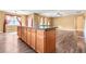 Open kitchen with island offers plenty of cabinets and countertop space at 6533 Waterford Sw St, Atlanta, GA 30331