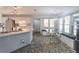 Bright kitchen with modern countertops, stainless steel appliances, and breakfast nook with cushioned benches at 539 Riverbirch Trce, Stone Mountain, GA 30087