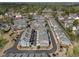 Expansive aerial view of the community displaying the arrangement of the townhomes at 825 Maplewood Dr, Roswell, GA 30075