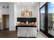 Cozy dining area featuring a built-in bench and modern light fixture at 2328 Mason Drive Dr, Atlanta, GA 30316