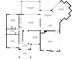 Floor plan showcasing the layout of the home including the living room, kitchen, bedrooms, and bathrooms at 7430 Polo Hl, Cumming, GA 30040