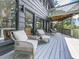Inviting outdoor deck with comfortable seating and serene natural views at 120 Huntcliff Pt, Atlanta, GA 30350