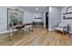 Spacious office features hardwood floors, accent lighting, and stylish decor at 120 Huntcliff Pt, Atlanta, GA 30350