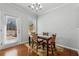 Eat-in dining area adjacent to a door leading to the backyard at 6270 Shiloh Woods Dr, Cumming, GA 30040