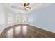Bright and airy bedroom with natural light, luxury vinyl plank flooring, and neutral paint at 2898 Stockbridge Way, Dacula, GA 30019