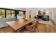 Bright dining area boasting hardwood floors, modern lighting, and an easy flow to the living spaces at 259 Dartmoor Cir, Atlanta, GA 30328
