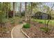 Exterior of home with gravel pathway and mature trees at 259 Dartmoor Cir, Atlanta, GA 30328