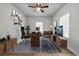Home office features ample natural light and contemporary decor with hardwood floors at 515 Federal Se Ter, Atlanta, GA 30315