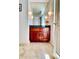 Elegant bathroom with marble vanity, large mirror, and modern lighting at 195 14Th Ne St # 1507, Atlanta, GA 30309