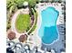 Aerial shot of the community pool with surrounding garden and ample lounge seating at 195 14Th Ne St # 1507, Atlanta, GA 30309