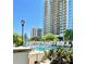 Resort-style pool with a high-rise building in the background at 195 14Th Ne St # 1507, Atlanta, GA 30309