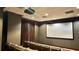 Private theater with tiered seating, a large screen, and cozy ambiance for movie nights at 195 14Th Ne St # 1507, Atlanta, GA 30309