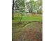 Landscaped backyard with lush greenery, small stream and flowering tree at 4620 Oak Grove Cir, Cumming, GA 30028