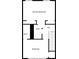 Upstairs floor plan featuring two bedrooms, two bathrooms, and a central hallway at 1797 Brookside Lay Cir, Norcross, GA 30093